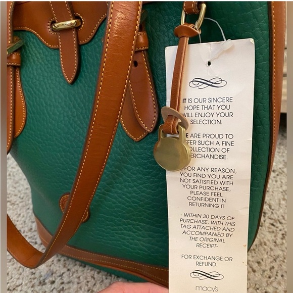 Rare Vintage Dooney and Bourke NOS R307 KELLY Green Bucket Bag - Picture 4 of 9